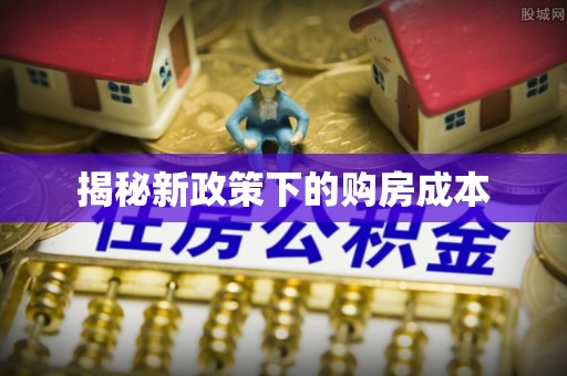 卫东揭秘新政策下的购房成本