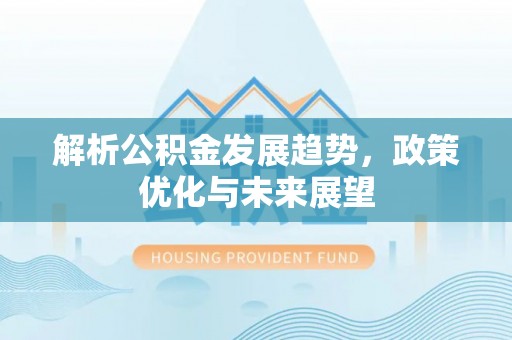 卫东解析公积金发展趋势，政策优化与未来展望