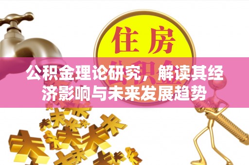 卫东公积金理论研究，解读其经济影响与未来发展趋势