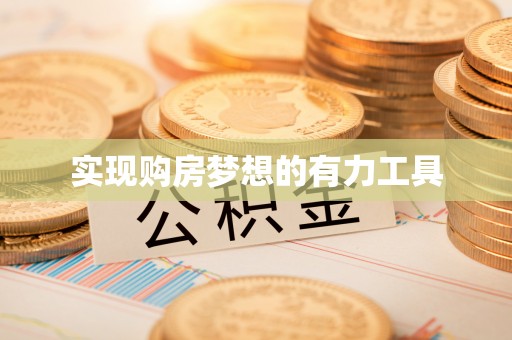 卫东实现购房梦想的有力工具