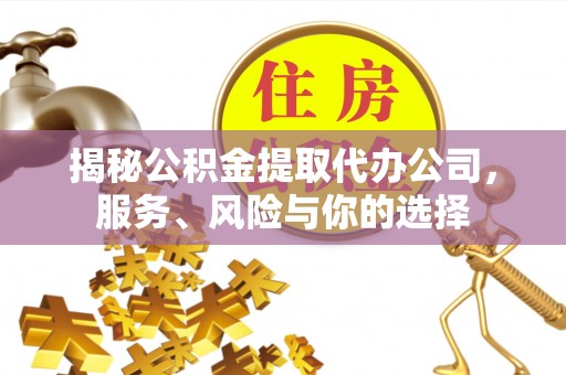 卫东揭秘公积金提取代办公司，服务、风险与你的选择